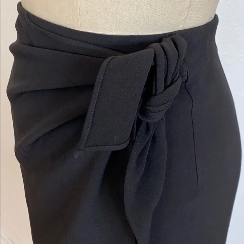 Vintage DKNY black ruched side skirt Y2K grunge 2